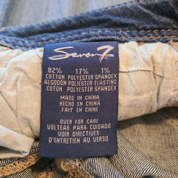 (913) Seven7 Woman's Premium Slim Boot Jeans, Size: 4, Color: Denim Blue - Picture 13 of 14